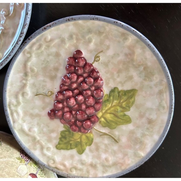 Market Ceramic Box Set of 3 Cocktail Coasters by Manual Woodworkers and Weavers - Picture 3 of 7